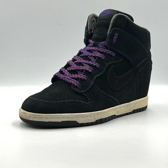 Nike Wmns Dunk Sky High Wedge  - 'Black Court Purple' - Picture 5 of 10